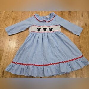 Stitchy Fish Smocked Disney Dress 2T